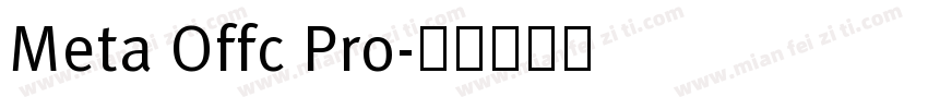 Meta Offc Pro字体转换